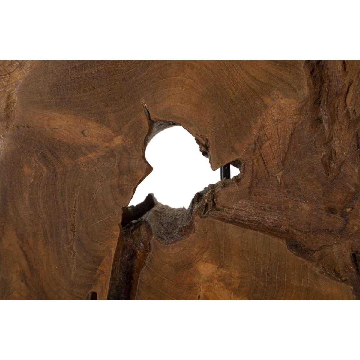 Lampada kepala in teak riciclato cm 35x69 (pezzi unici - non rip. in serie)