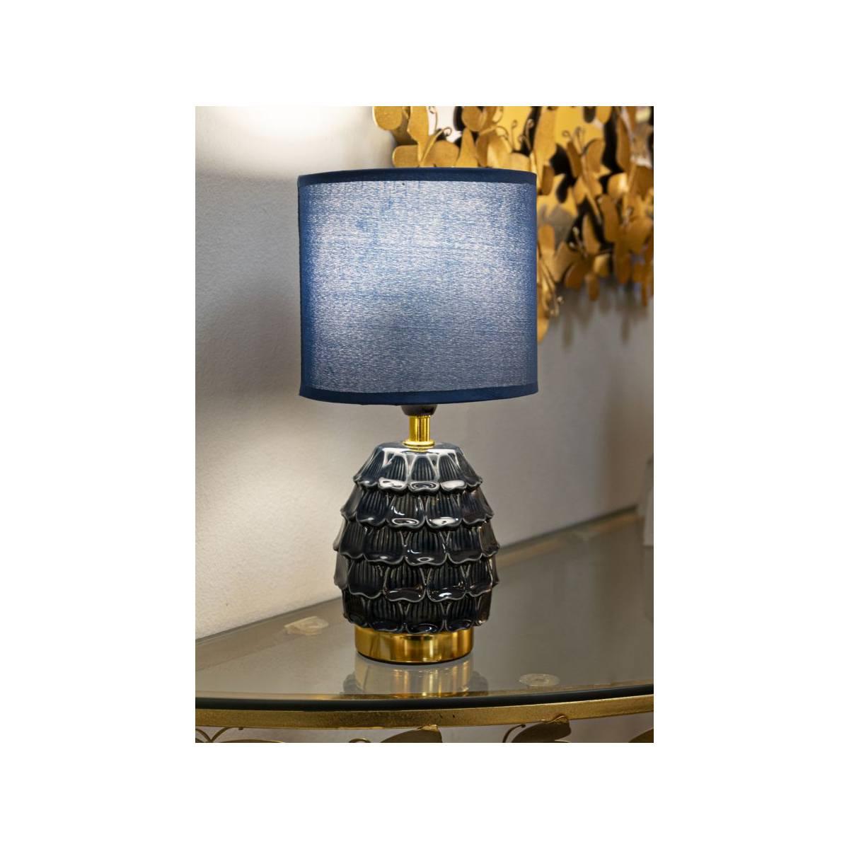 Lampada da comodino pigny blu cm Ø 15x30,5 min 2