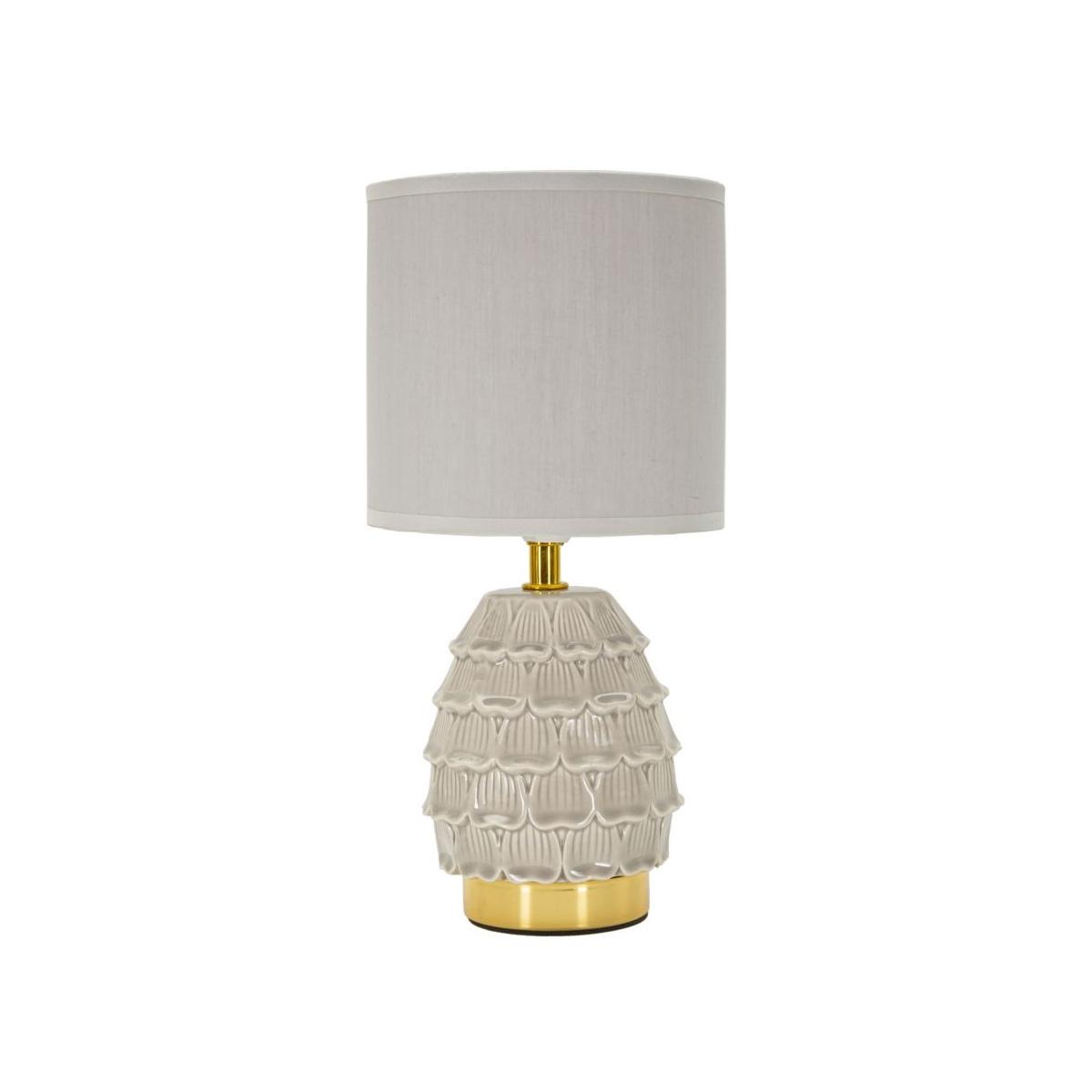 Lampada da comodino pigny grigia cm Ø 15x30,5 min 2