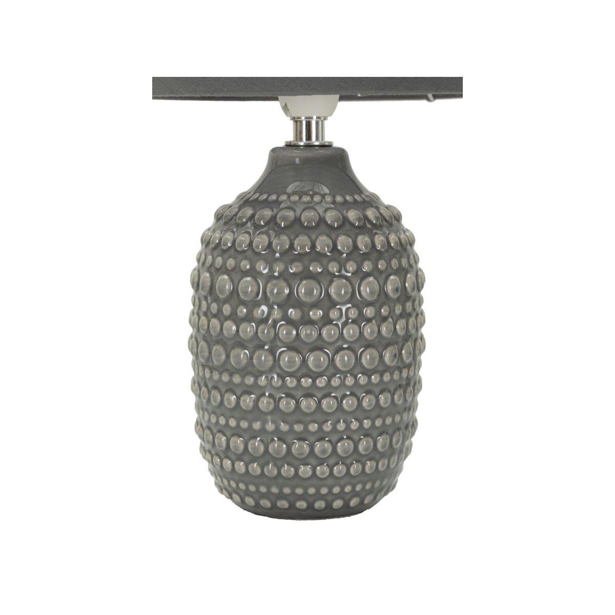 Lampada da comodino points grigia cm Ø 15x30,5 min 2