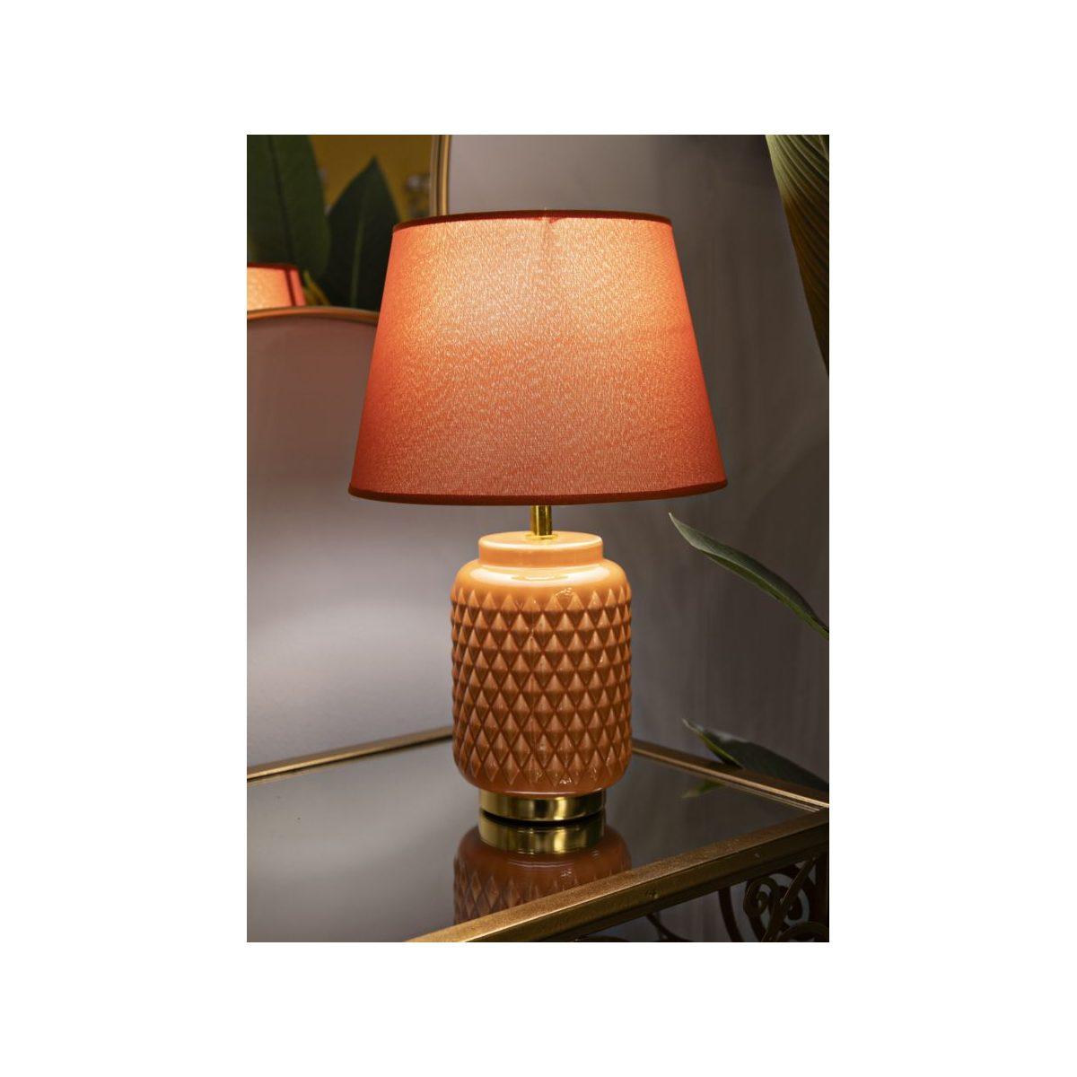Lampada da tavolo square arancione cm Ø 28x44