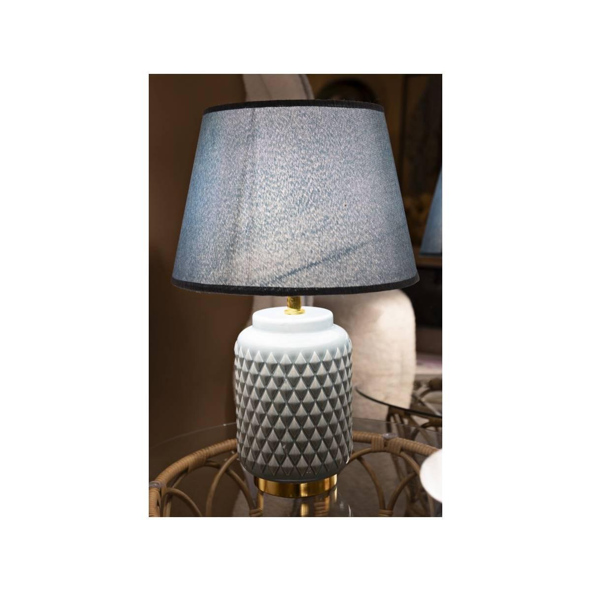 Lampada da tavolo square celeste cm Ø 28x44