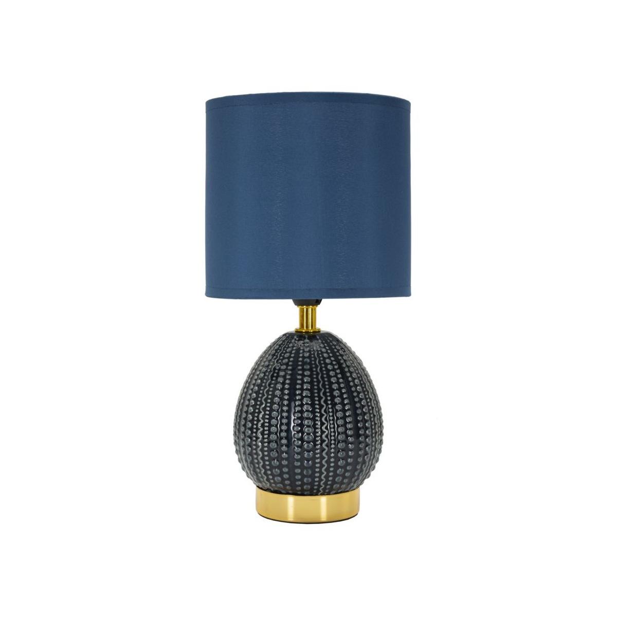 Lampada da comodino flavi blu cm Ø 15x30,5 min 2