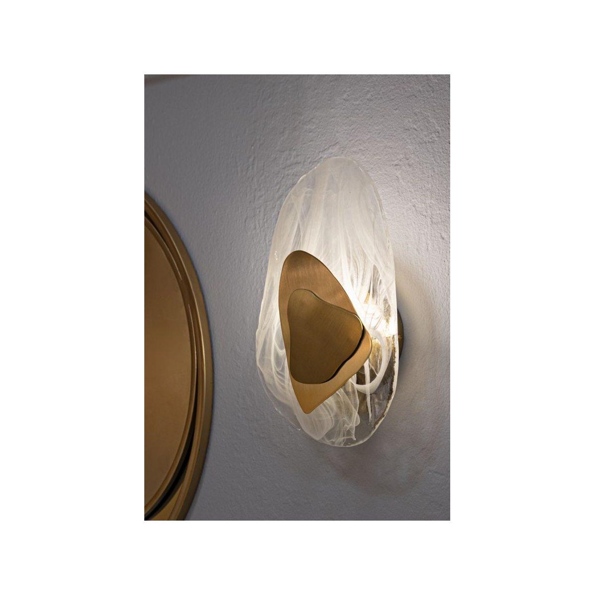 Lampada da muro ocean gold cm 21x8x31