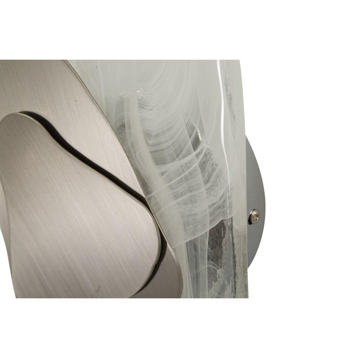 Lampada da muro ocean silver cm 21x8x31