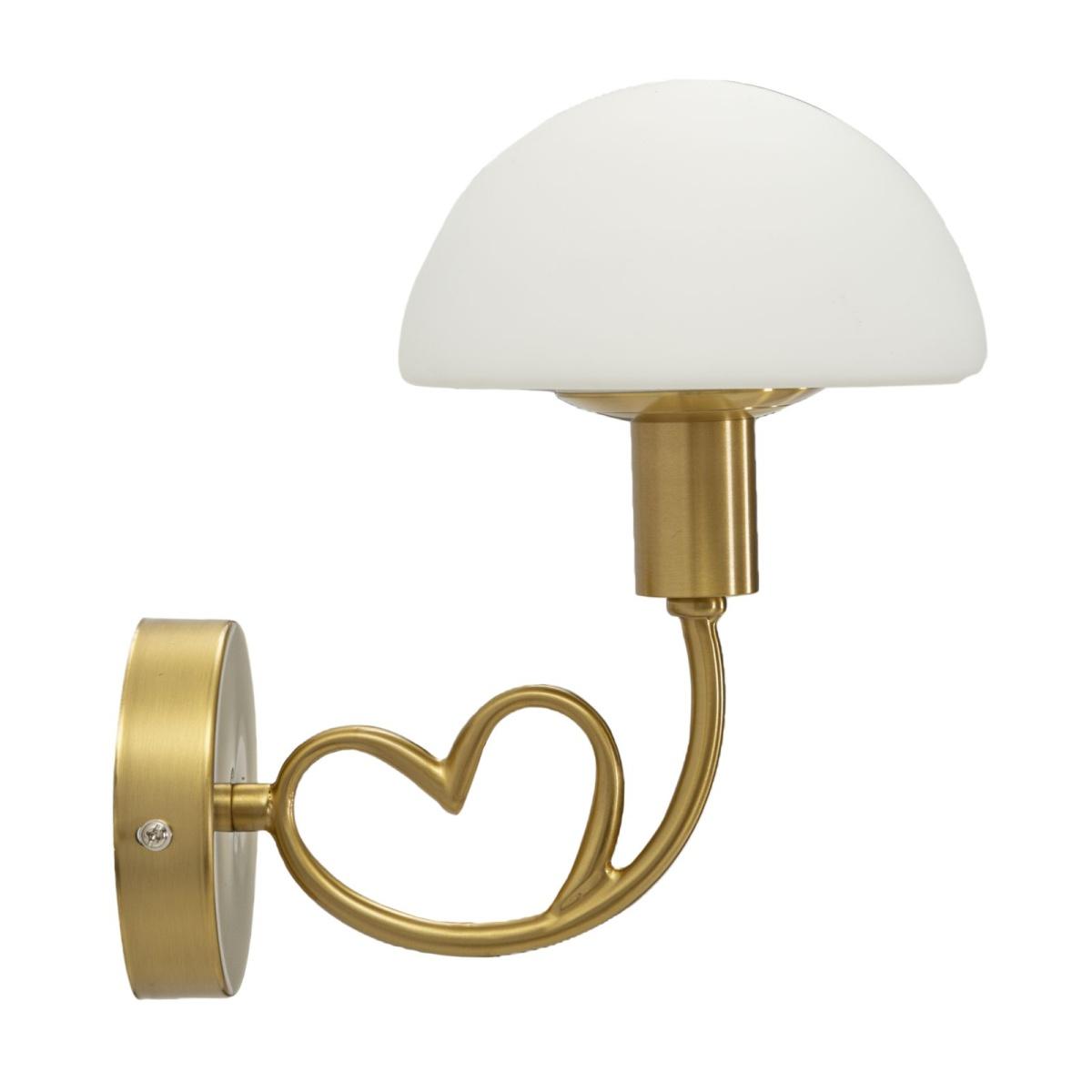 Lampada da muro lovy gold cm 23x15x22
