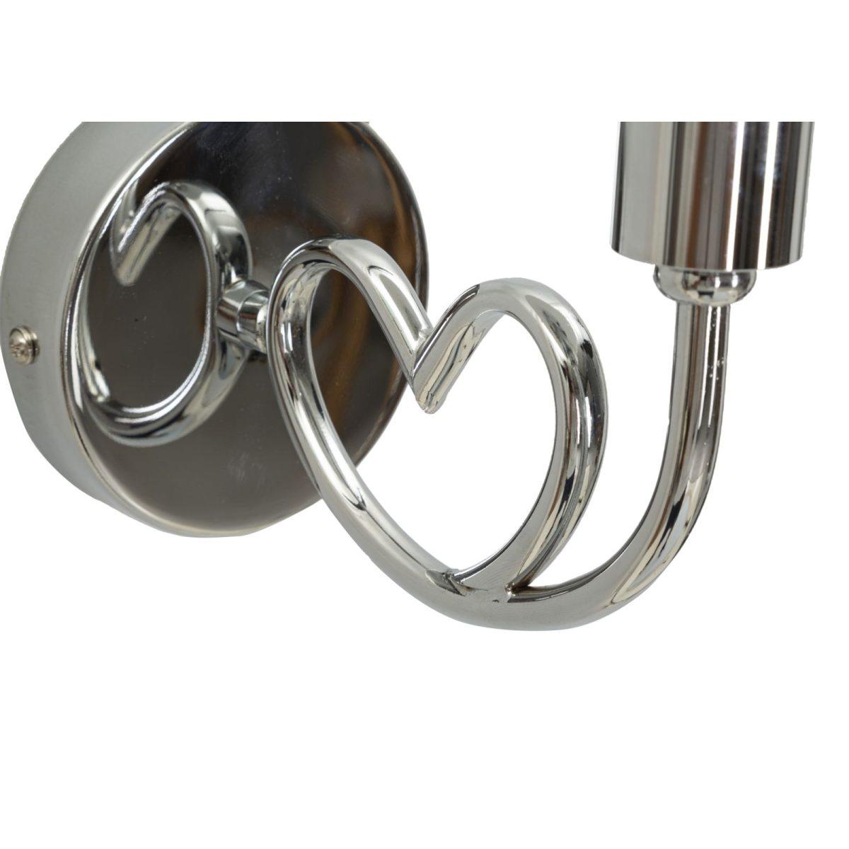 Lampada da muro lovy silver cm 23x15x22