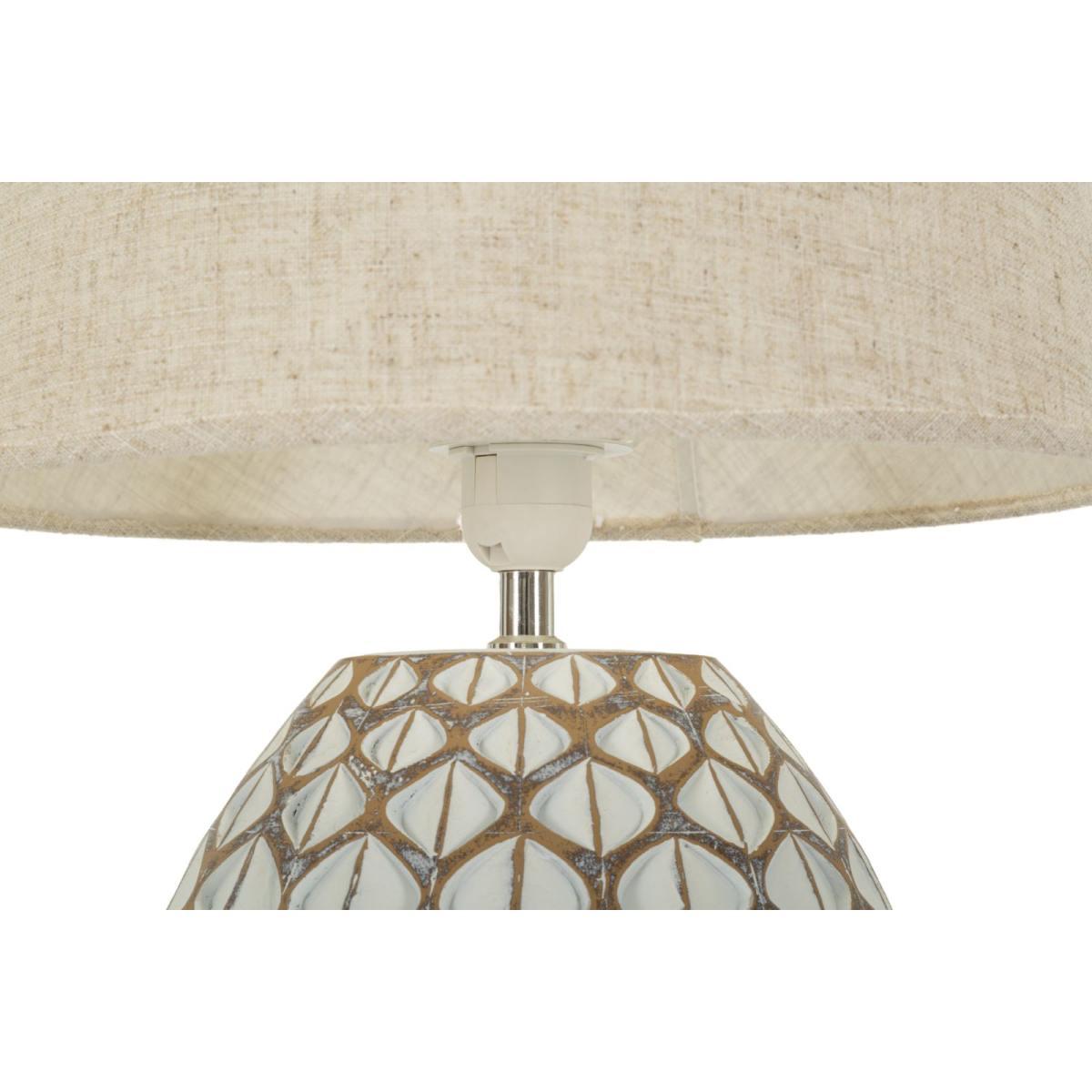 Lampada da tavolo resina tibet cm Ø 35x52