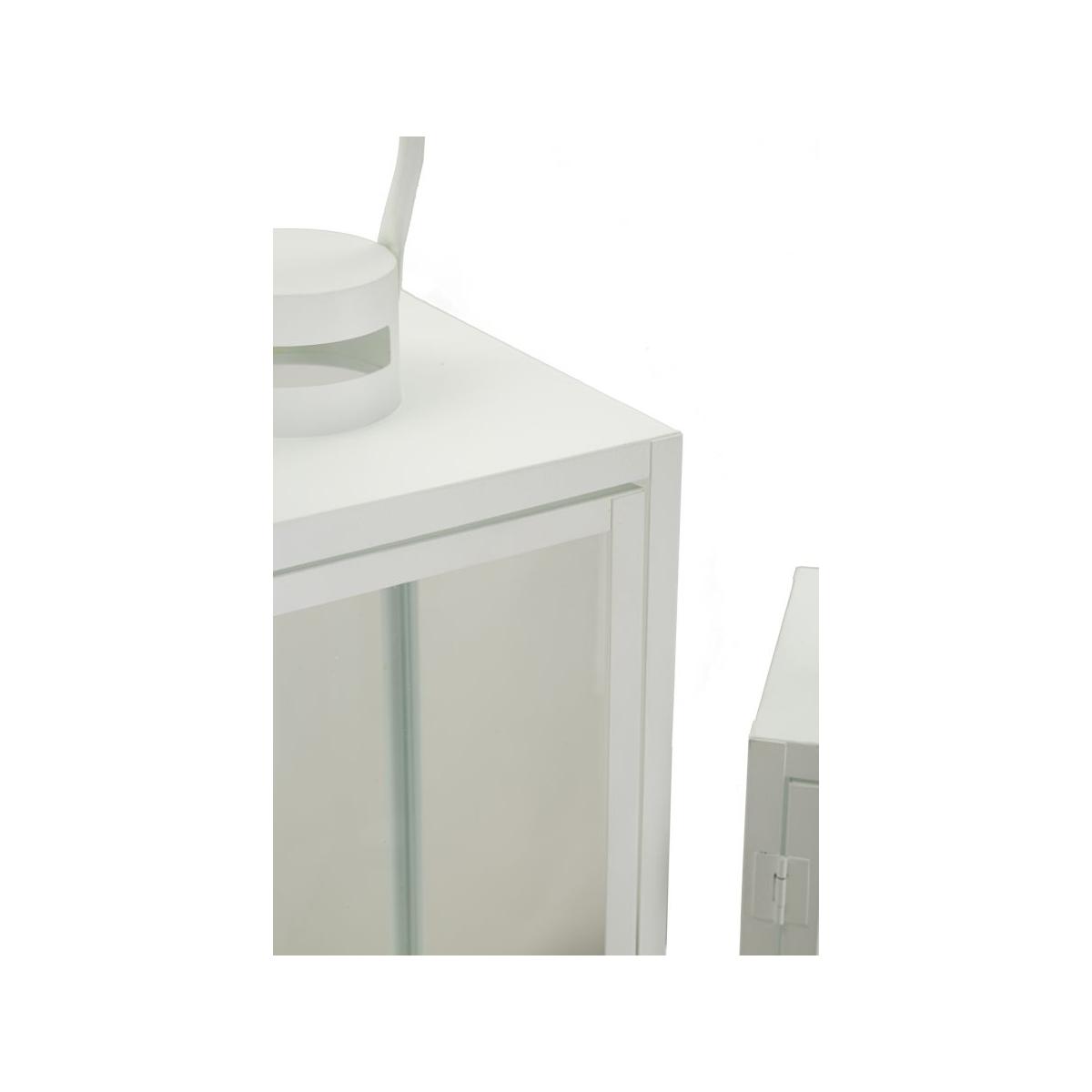 Lanterne white set 3 pz cm 22x22x66-18x18x49,5-14x14x39