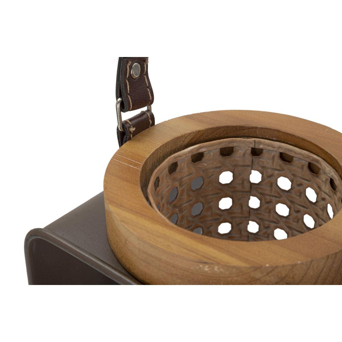Lanterna iron-rattan cm 16x13x20 min 2