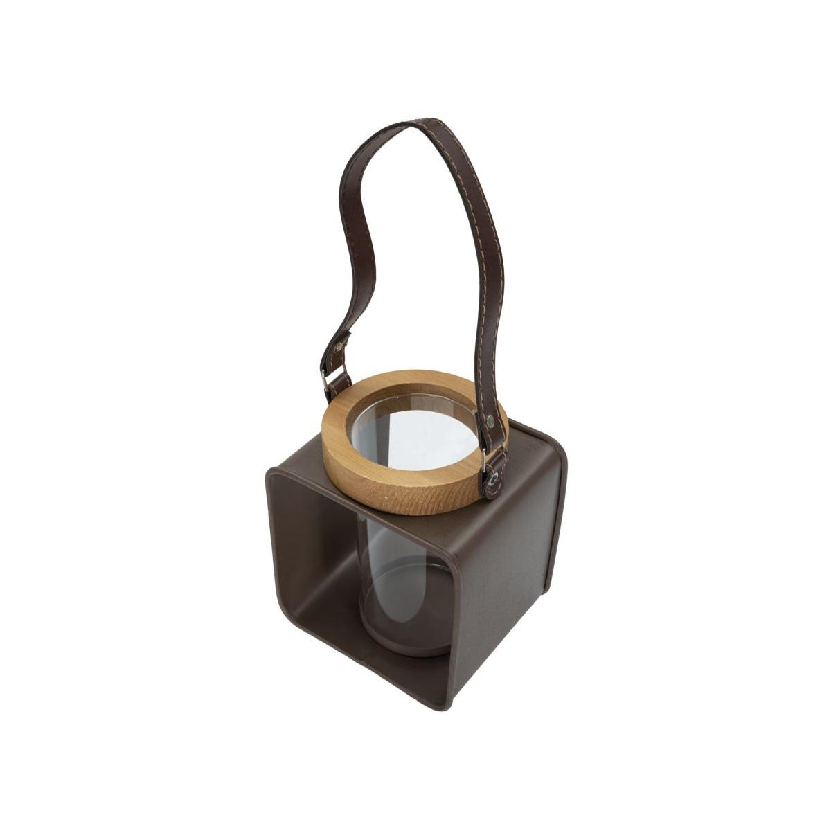 Lanterna glass cm 16x13x18,5 min 2