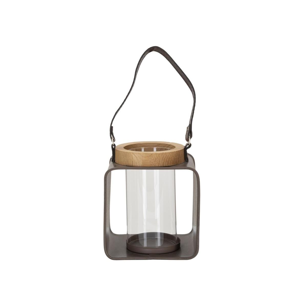 Lanterna glass cm 16x13x18,5 min 2