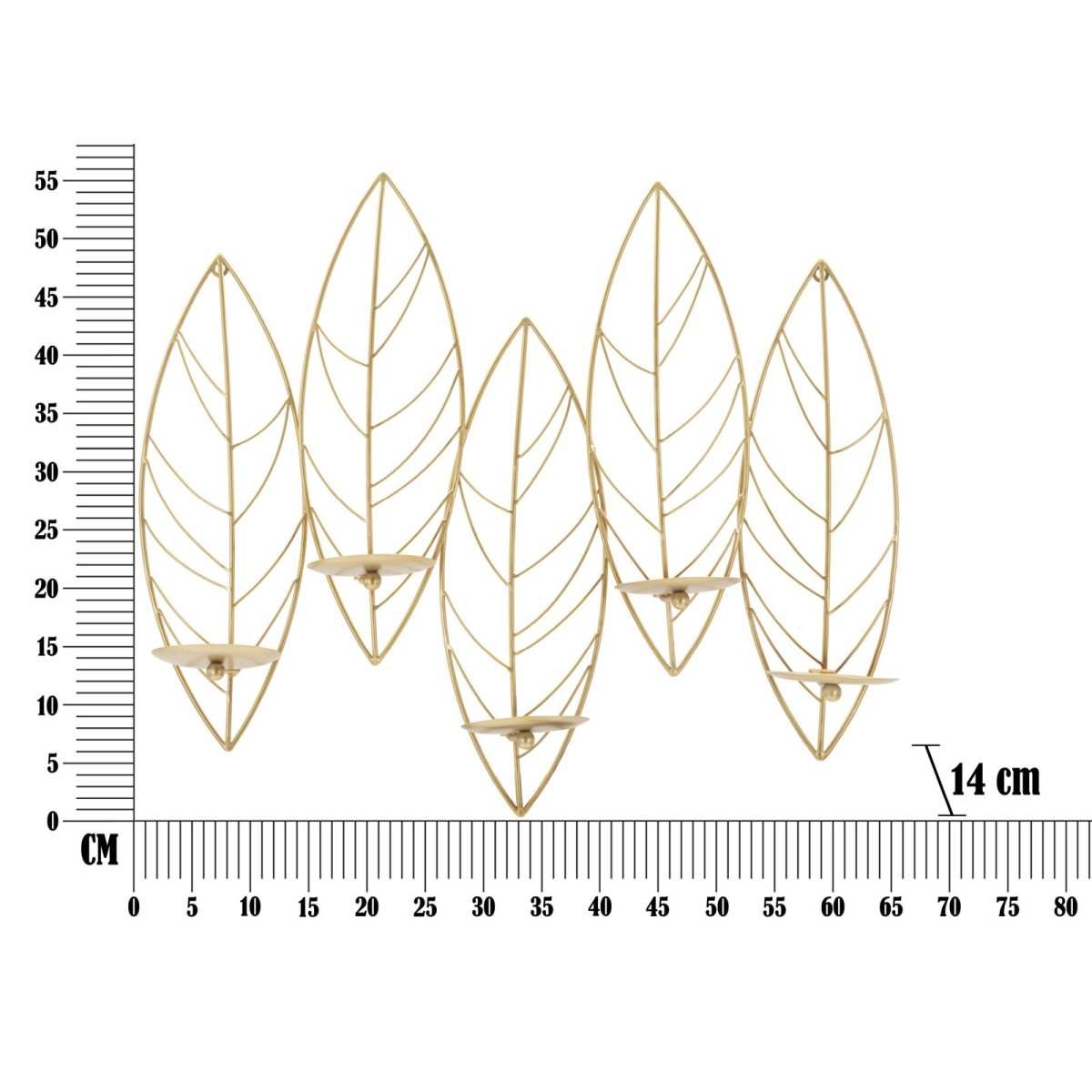 P/cand leaf da muro cm 66x14x56