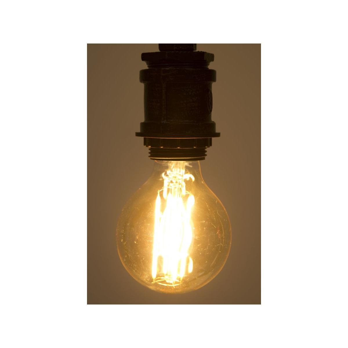 LAMPADINA LED "G80" *220-240V 4W 2200K E27* AMBER CM Ø 7,5X11