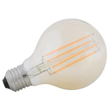 LAMPADINA LED "G80" *220-240V 4W 2200K E27* AMBER CM Ø 7,5X11