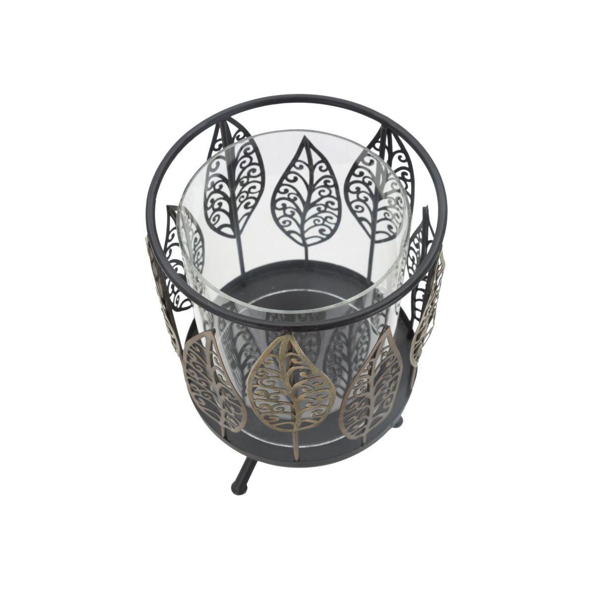 P/cand foglie iron cm Ø 15x24 min 2