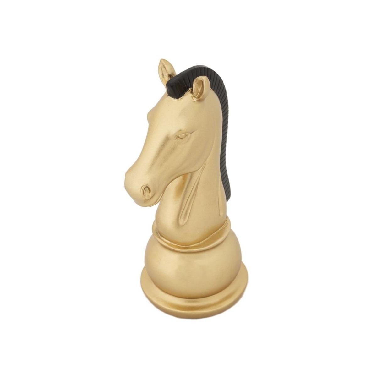 Cavallo oro e nero cm 10,5x8,5x19 min 2