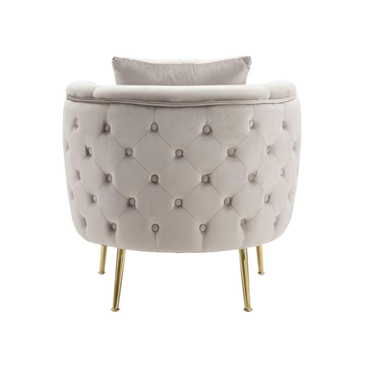 Poltrona bucarest grigia cm 76x74x73