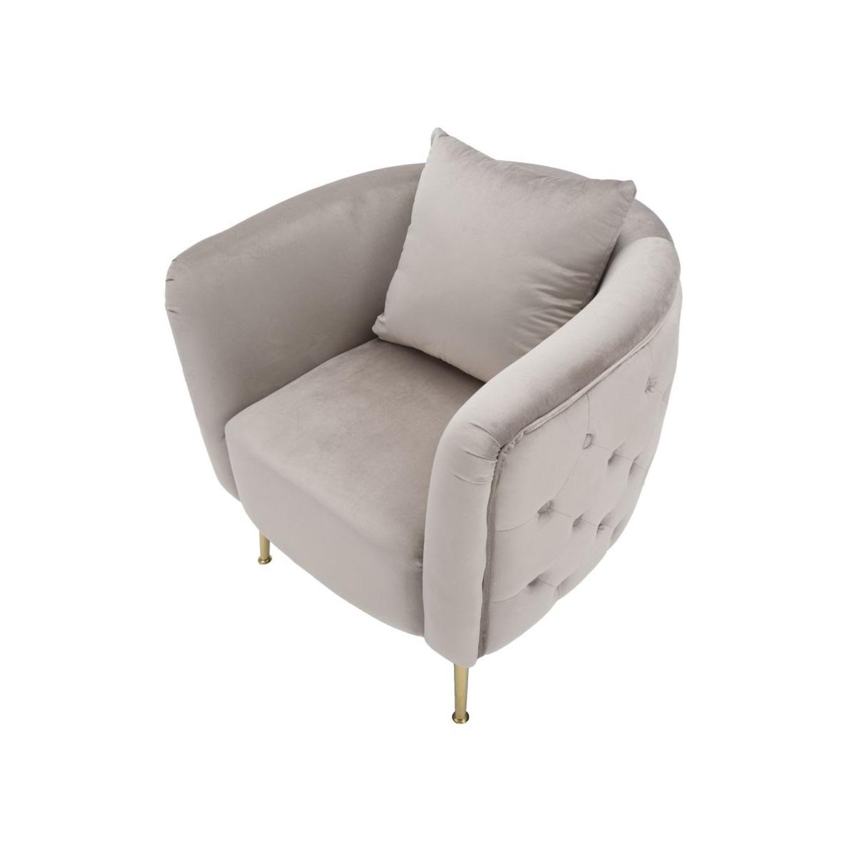 Poltrona bucarest grigia cm 76x74x73