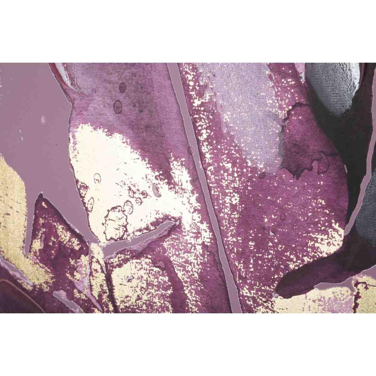 Stampa dipinta dark leaves cm 80x3x120