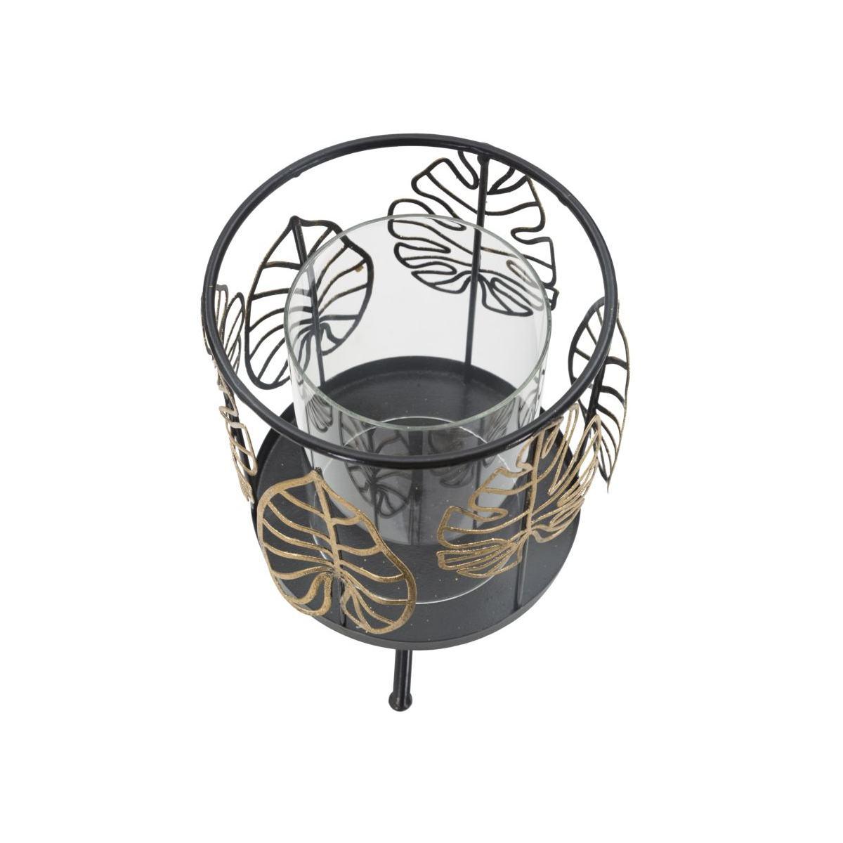 P/cand foglie gold cm Ø 15x23,3 min 2