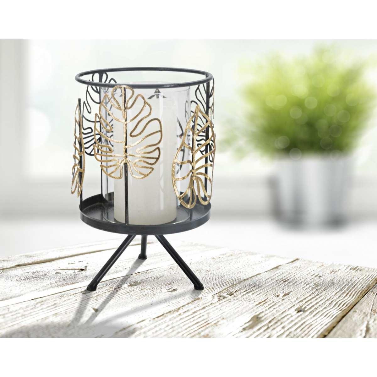 P/cand foglie gold cm Ø 15x23,3 min 2