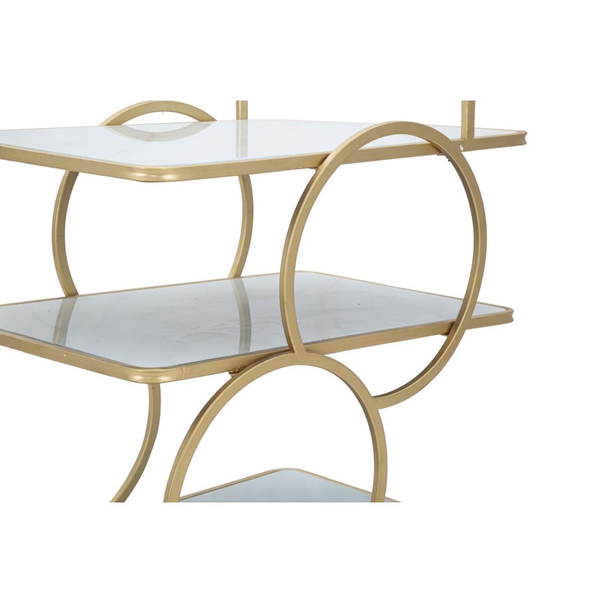 Carrello marble glass cm 64x46x79