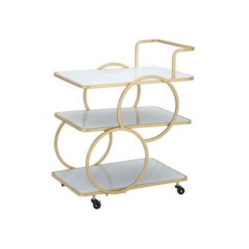 Carrello marble glass cm 64x46x79