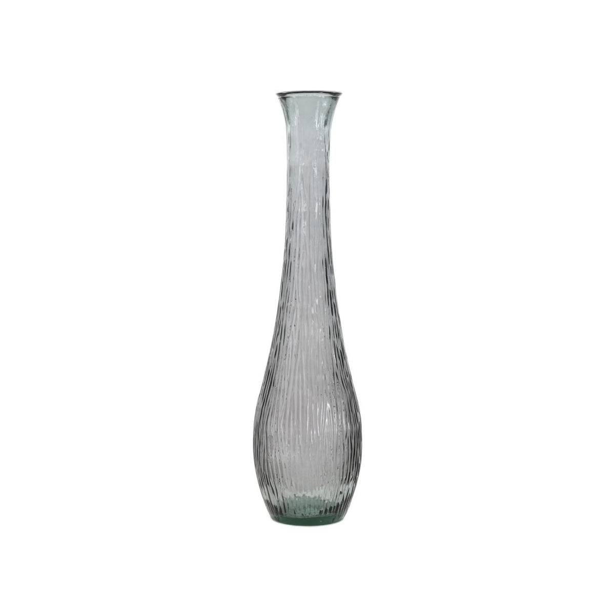 Vaso jarron arabe vetro riciclato fumo cm Ø 25x99 (made in spain)