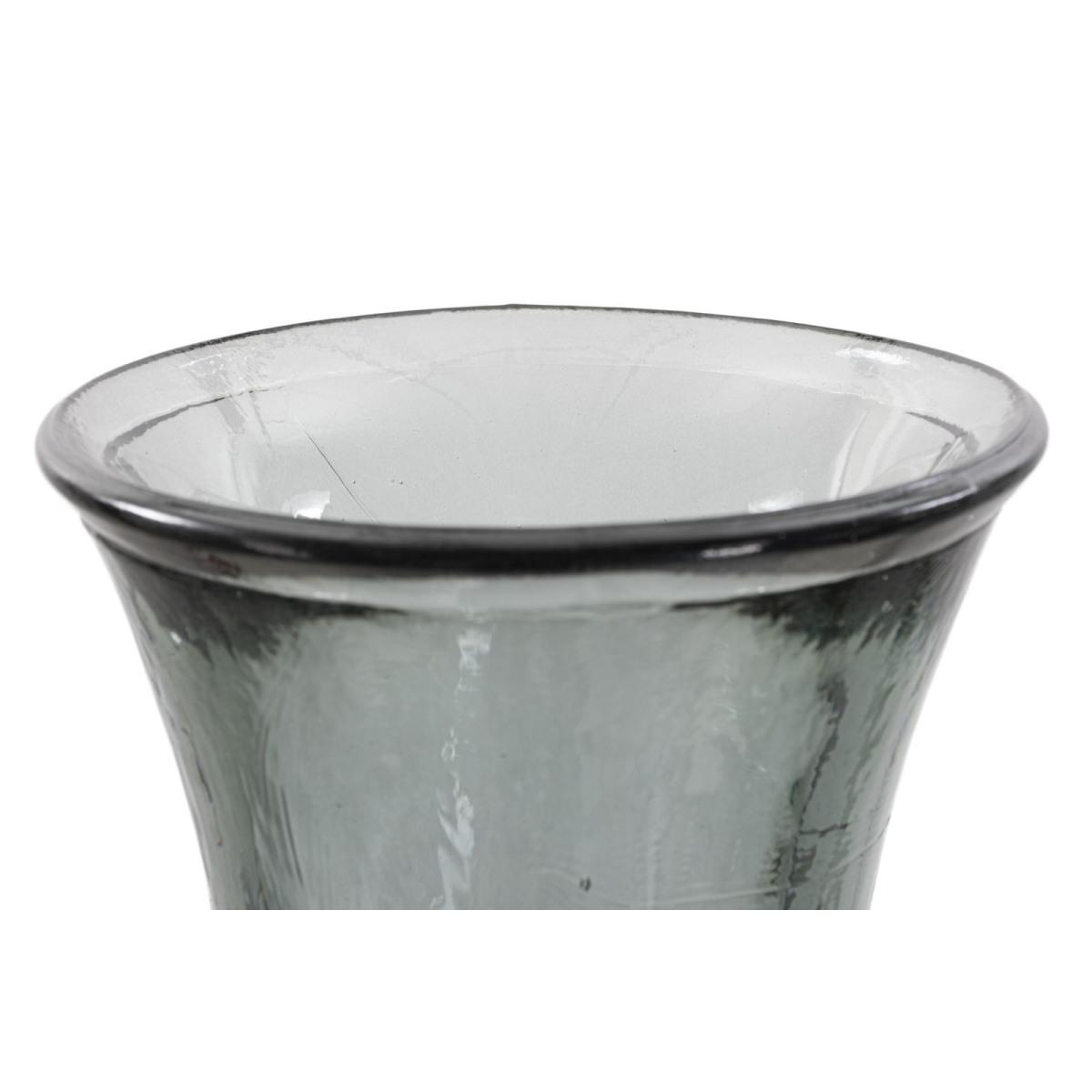 Vaso jarron arabe vetro riciclato fumo cm Ø 25x99 (made in spain)