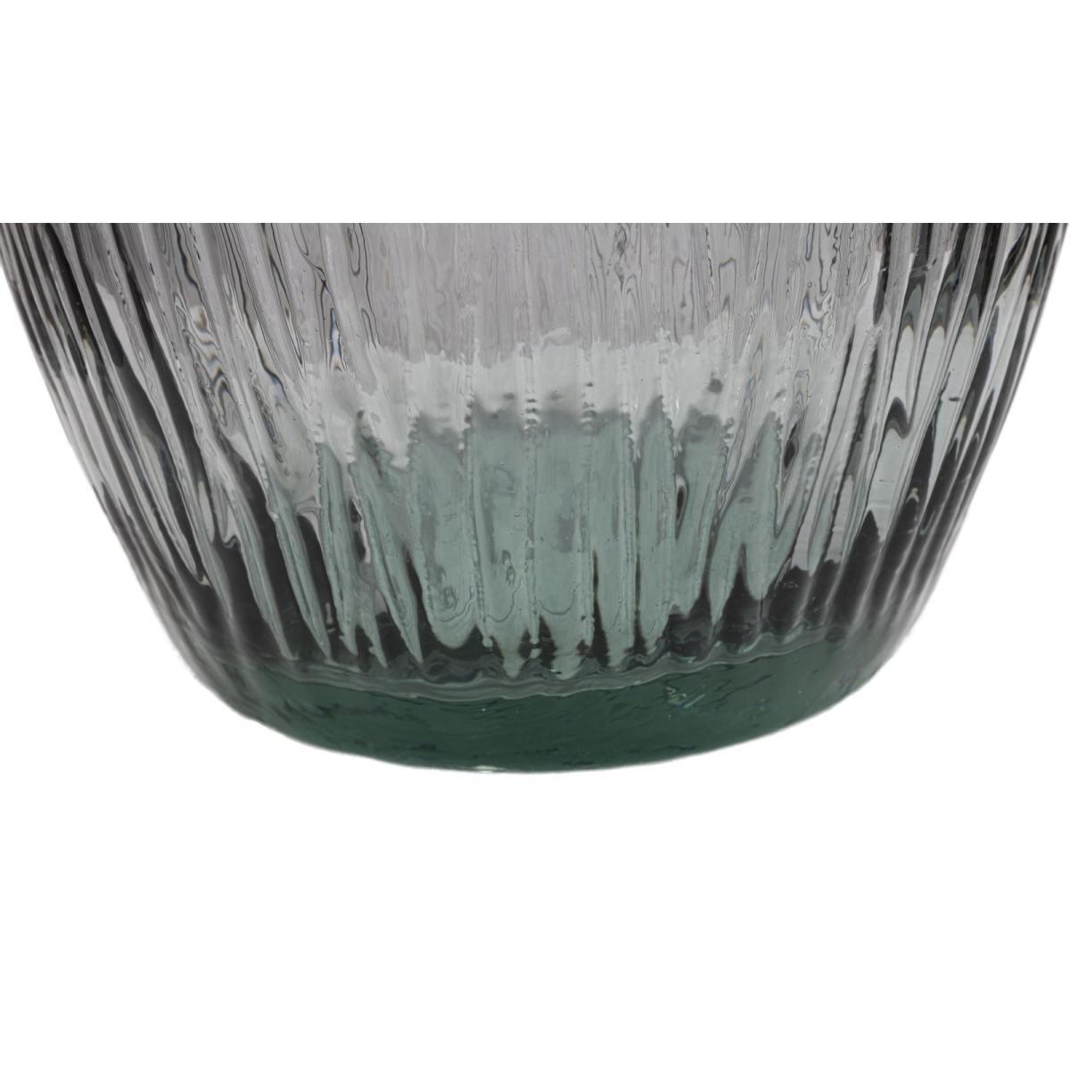 Vaso jarron arabe vetro riciclato fumo cm Ø 25x99 (made in spain)