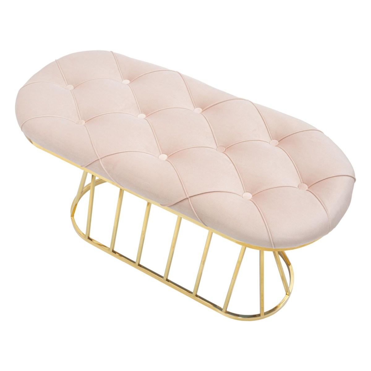 Panca zig rosa cm 91x38x52