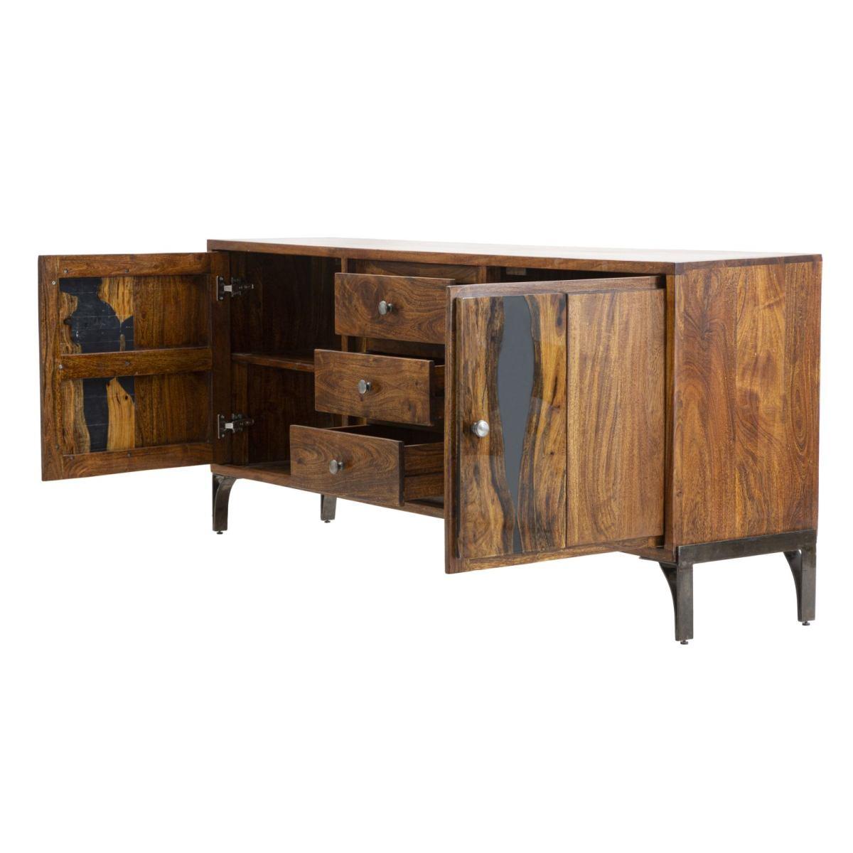 Mobile mustang cm 175x40x75 (legno di acacia nilotica)