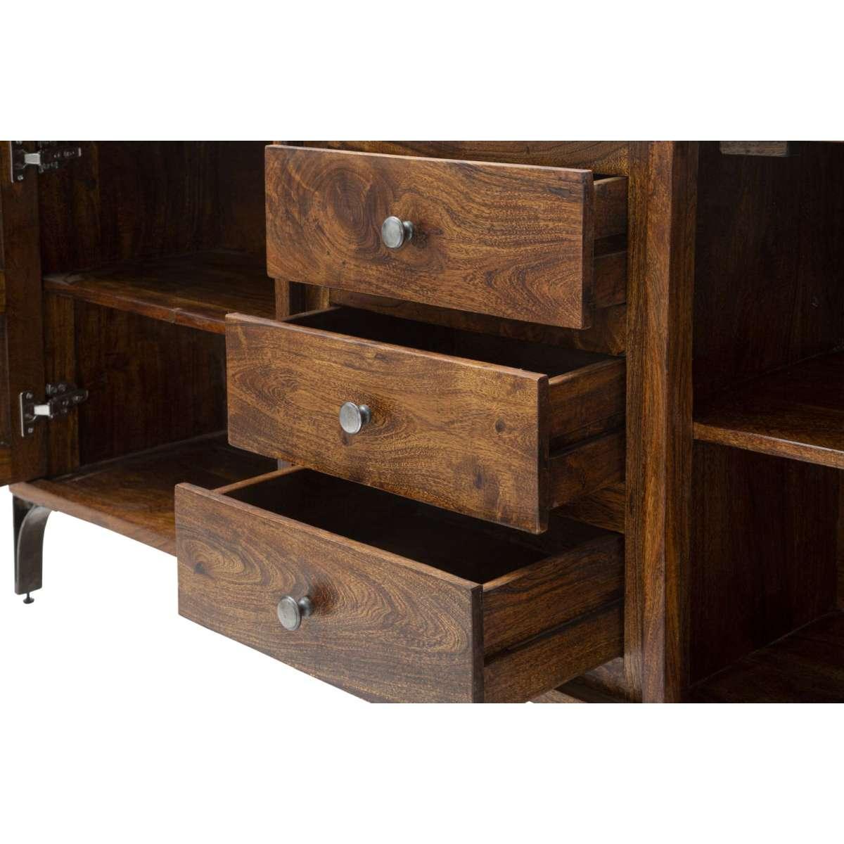 Mobile mustang cm 175x40x75 (legno di acacia nilotica)
