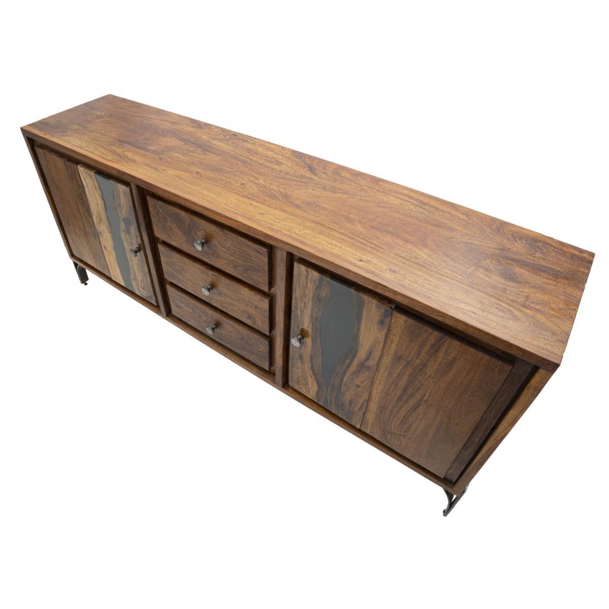 Mobile mustang cm 175x40x75 (legno di acacia nilotica)
