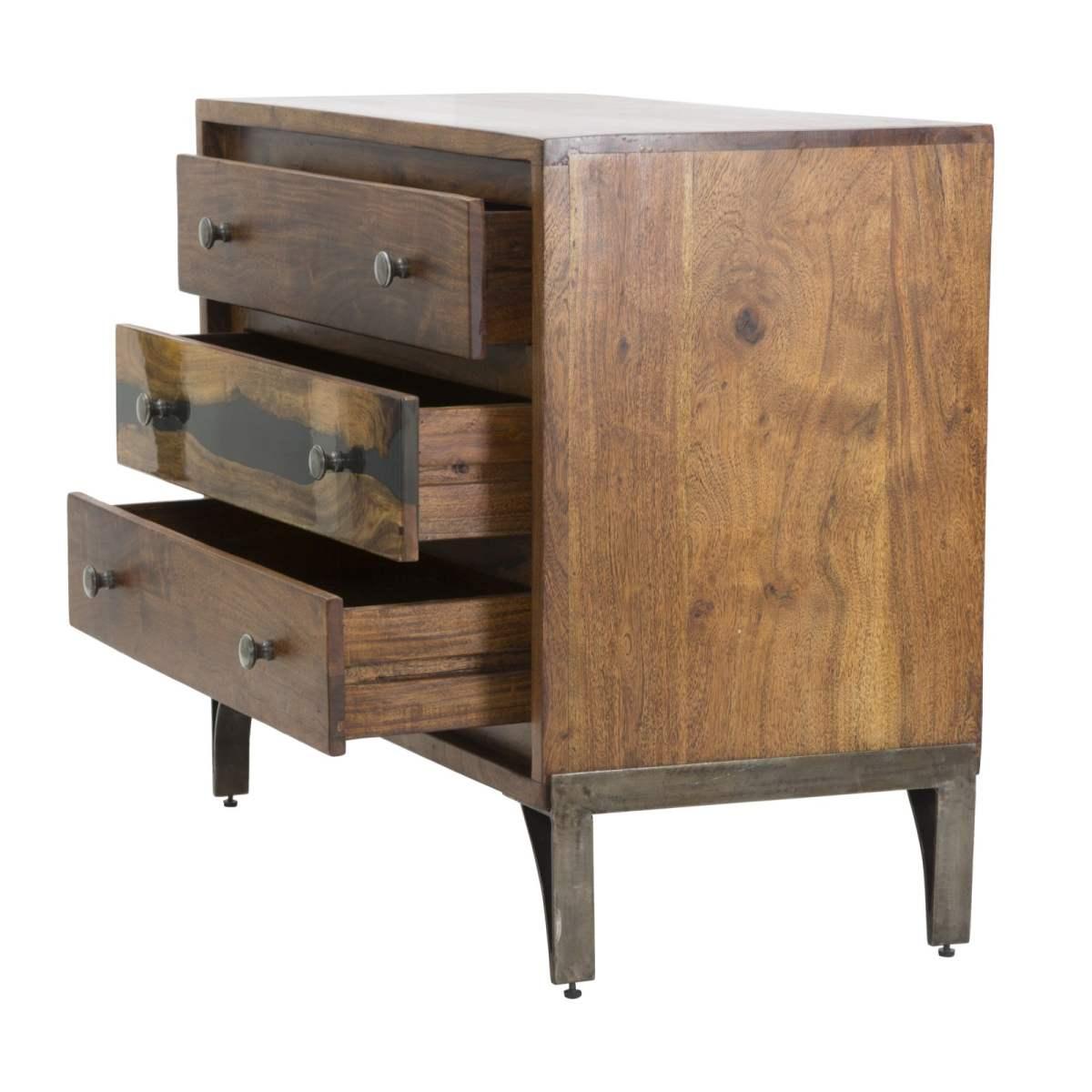 Como' mustang cm 88x45x75 (legno di acacia nilotica)