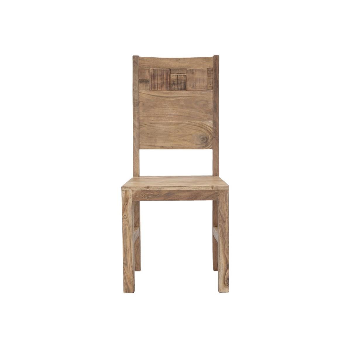 Sedia mumbai set 2 pz cm 45x45x100 (legno di acacia nilotica)