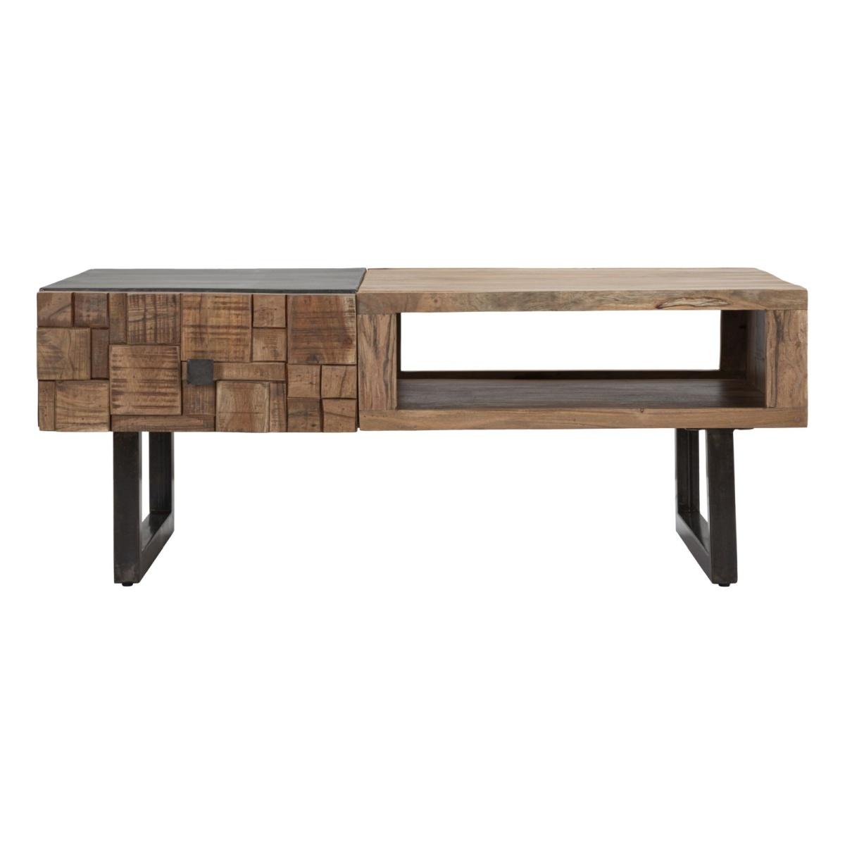 Tavolo da caffe' ret. mumbai cm 110x60x43 (legno di acacia nilotica)