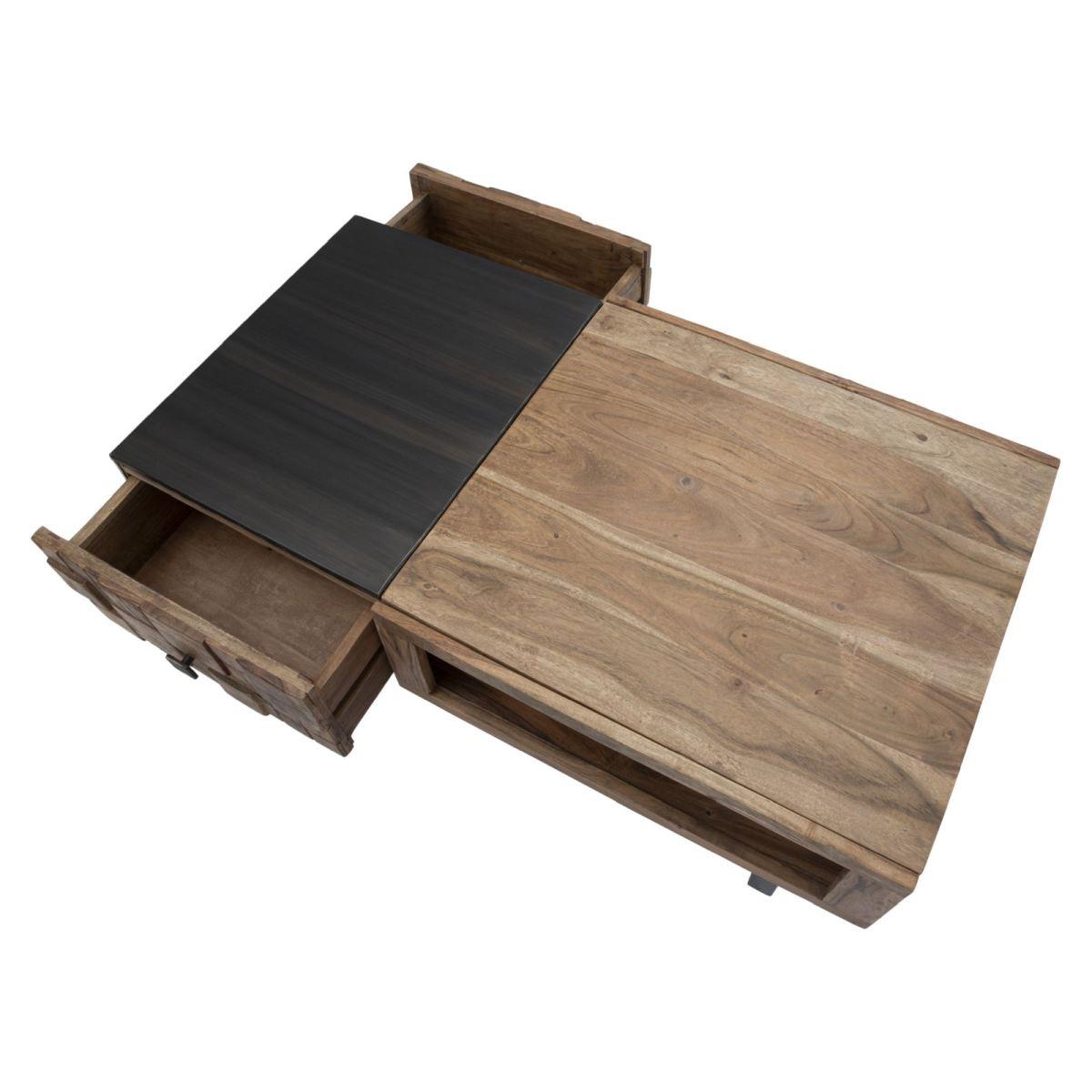 Tavolo da caffe' ret. mumbai cm 110x60x43 (legno di acacia nilotica)