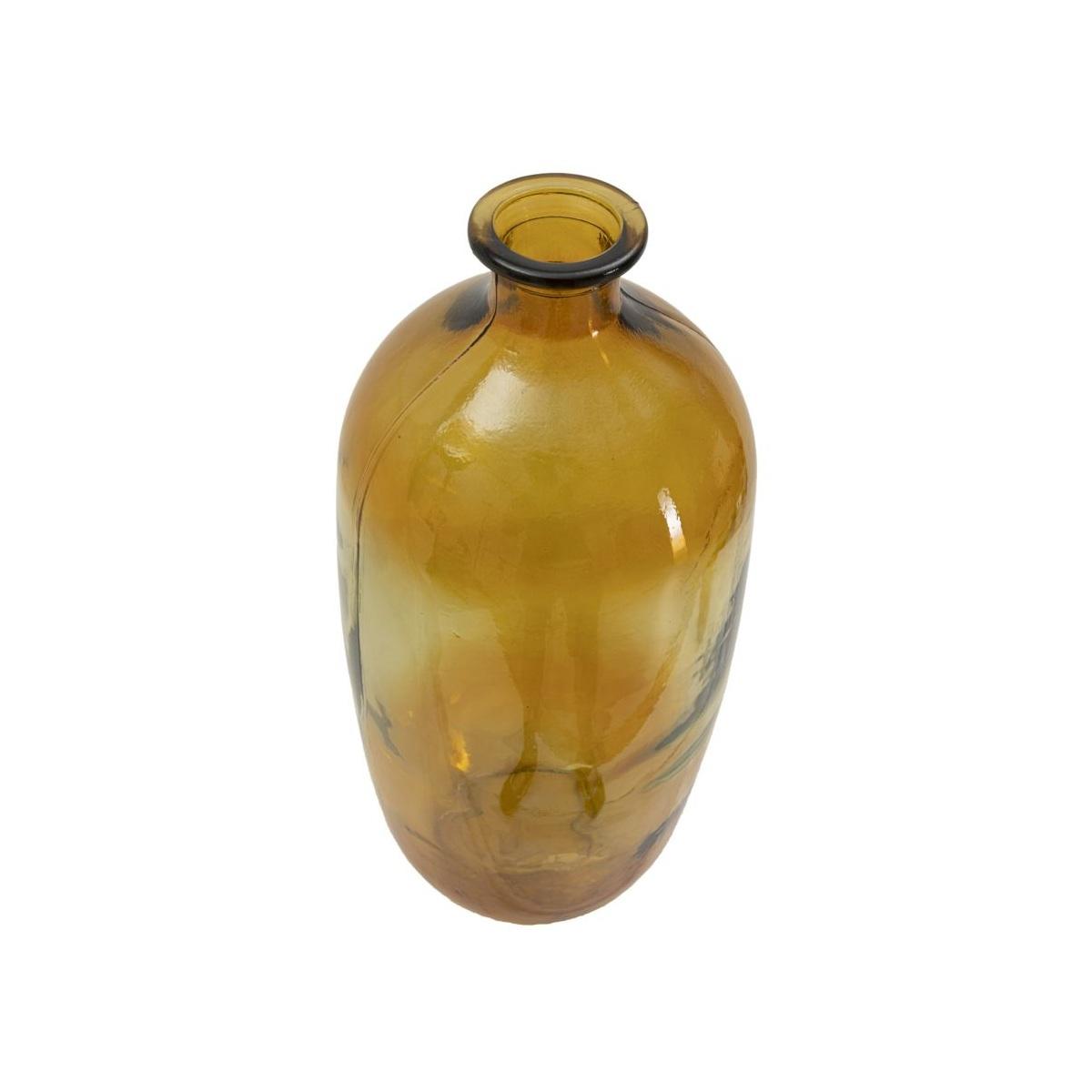 Vaso botella napoles vetro riciclato orange cm Ø 19x45 (made in spain)