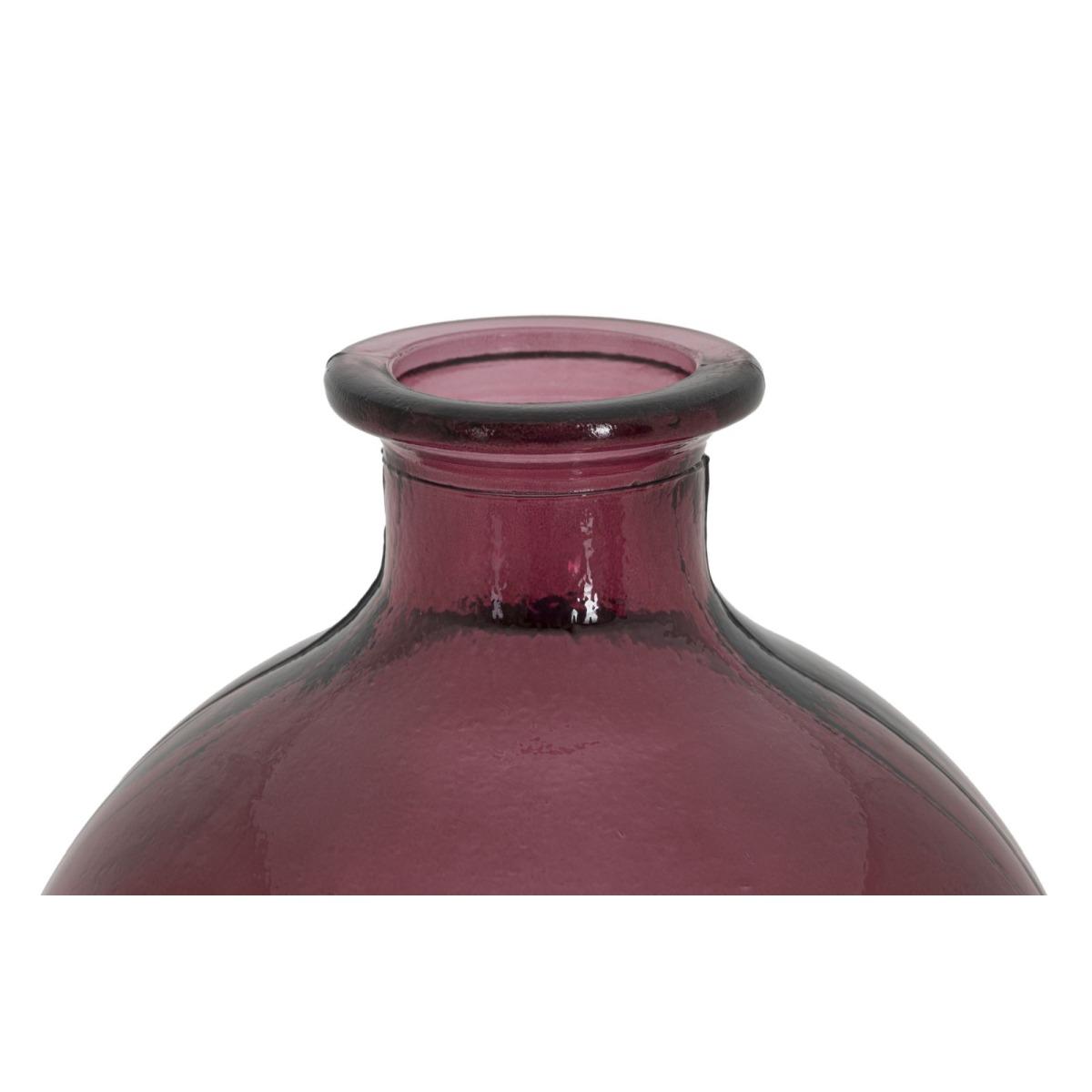 Vaso botella napoles vetro riciclato red cm Ø 19x45 (made in spain)