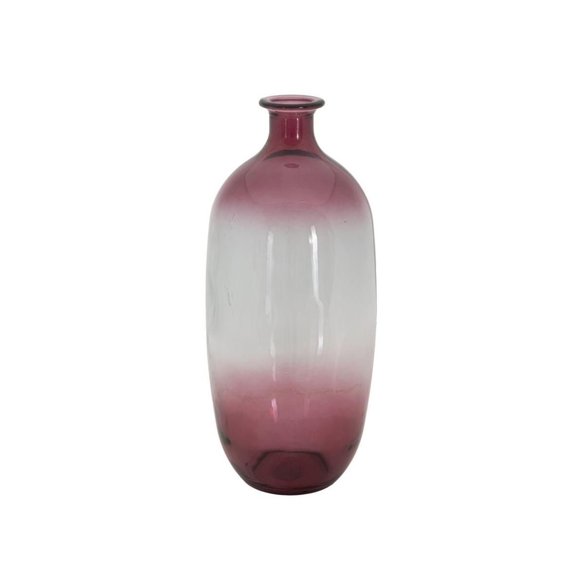 Vaso botella napoles vetro riciclato red cm Ø 16x38 (made in spain)