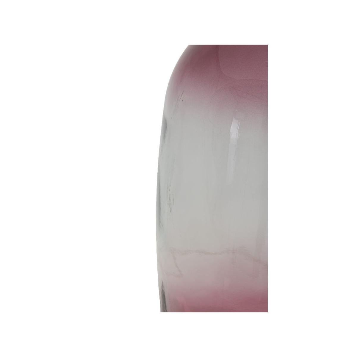 Vaso botella napoles vetro riciclato red cm Ø 16x38 (made in spain)