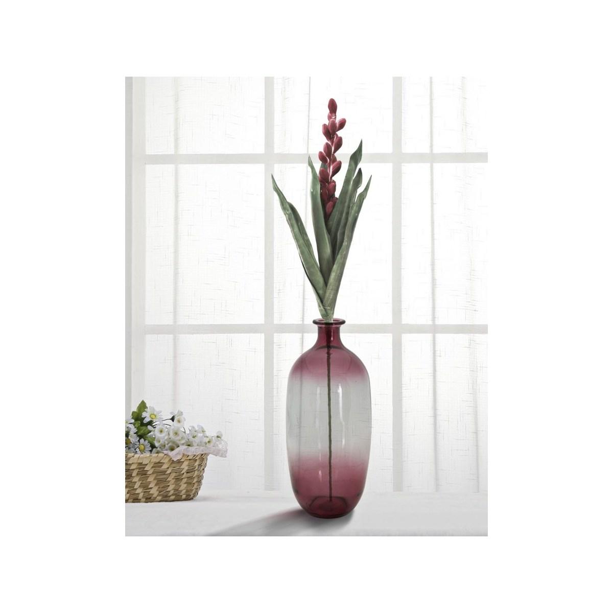 Vaso botella napoles vetro riciclato red cm Ø 16x38 (made in spain)
