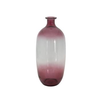 Vaso botella napoles vetro riciclato red cm Ø 16x38 (made in spain)