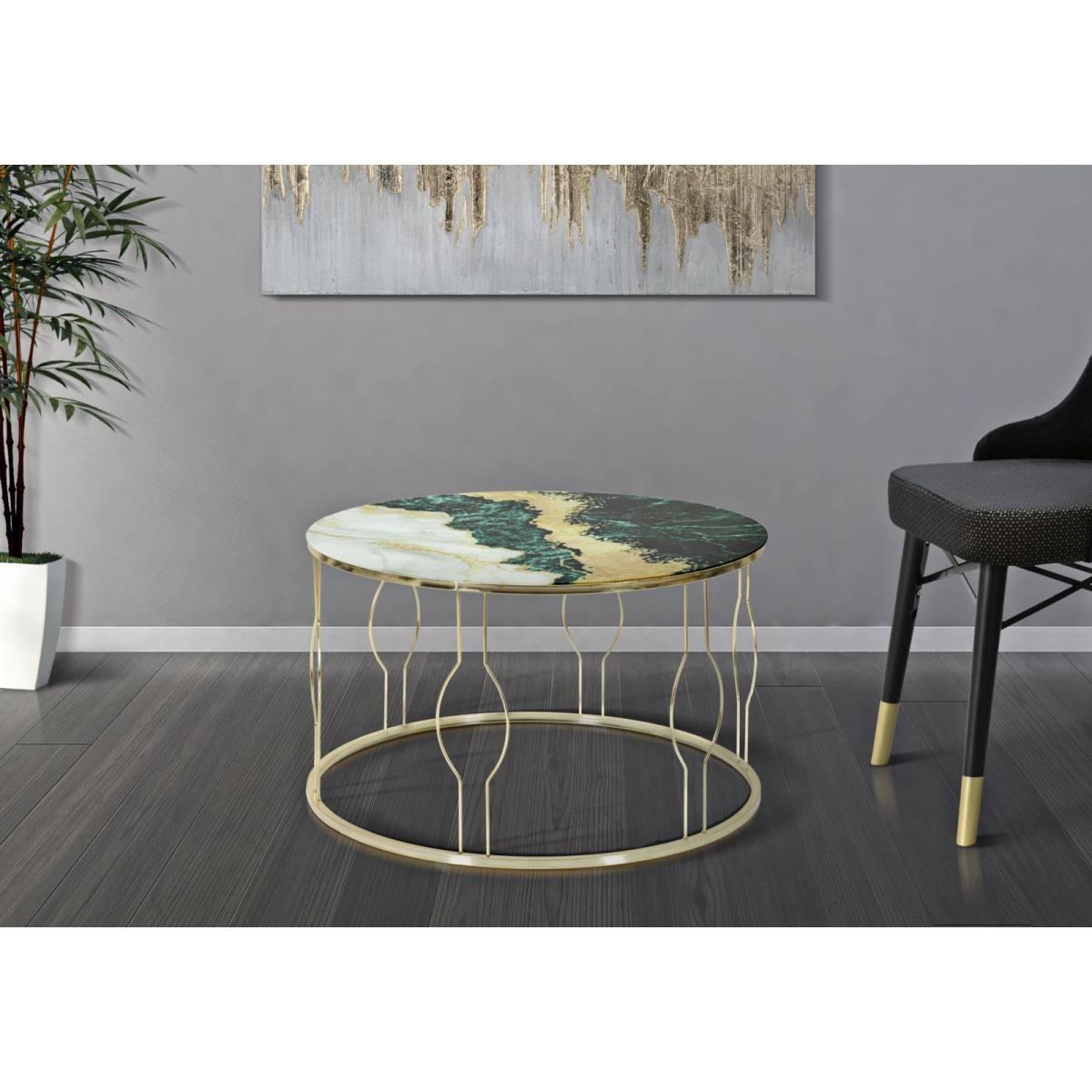 Tavolo da caffe' greeny cm Ø 75x48