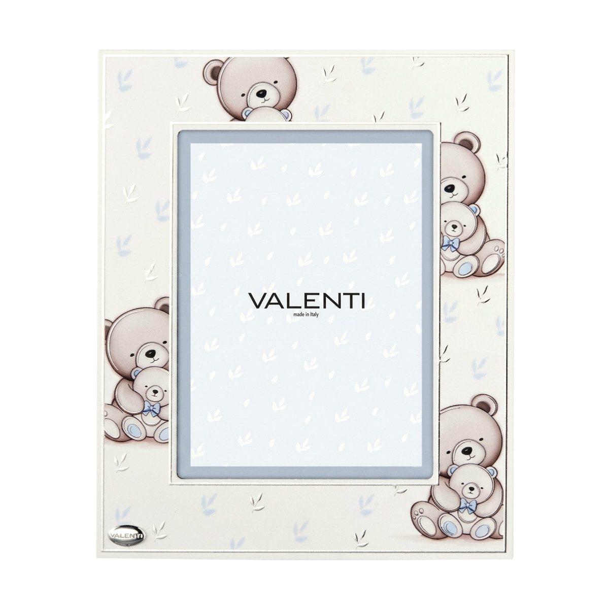 Cornice portafoto bimbo orsetti celeste 13x18 cm Valenti