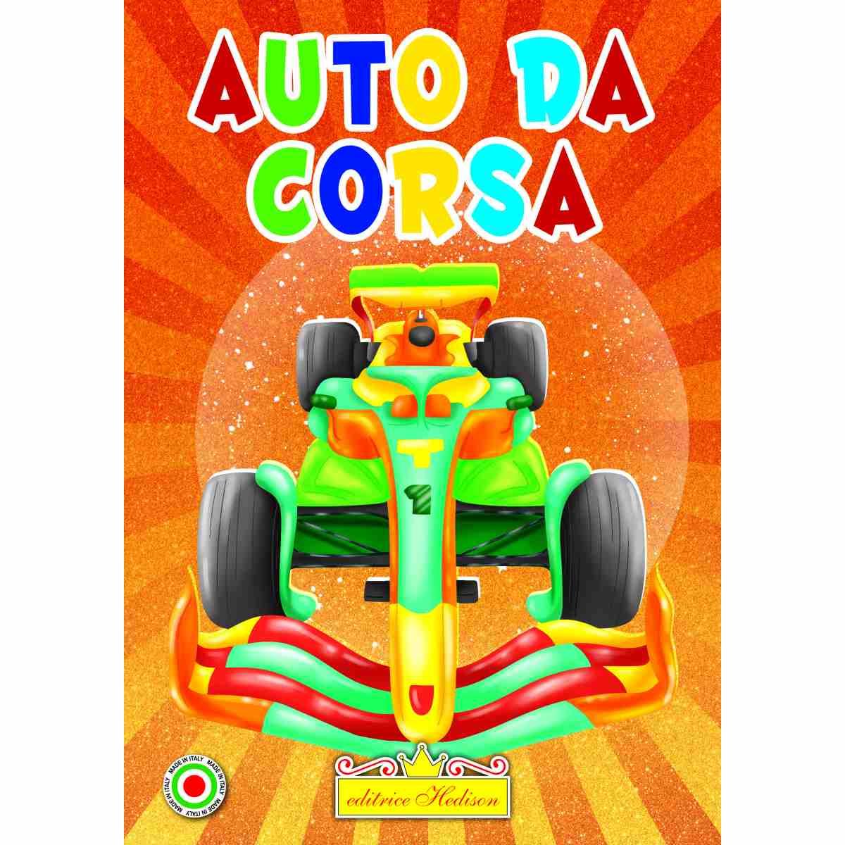 Libro da colorare auto da corsa