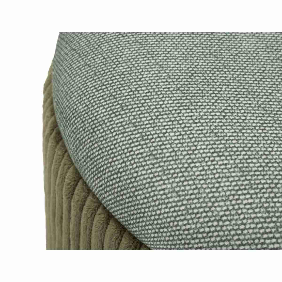 Puff c/contenitore bolzano verde set 2 pz cm Ø 38x38-32x28