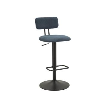 Sgabello bar light navy cm 41x47,5x85-106,5(seduta cm 61-83) set 2 pz